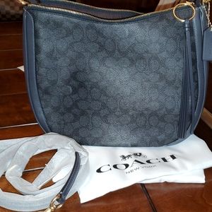 Coach Sutton Hobo Signature Canvas